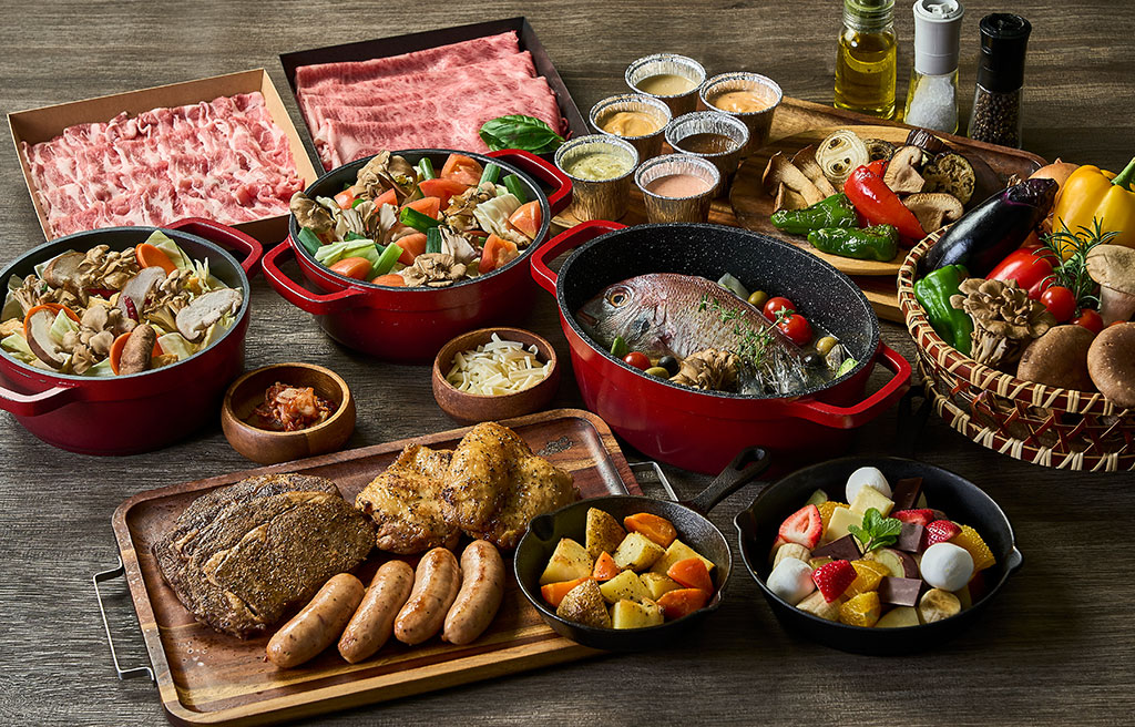 野菜マルシェと選べるスキレット料理レギュラーBBQ PLAN