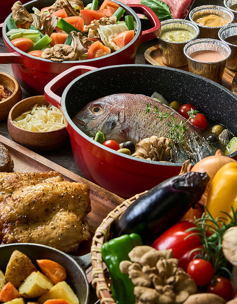 野菜マルシェと選べるスキレット料理レギュラーBBQ PLAN